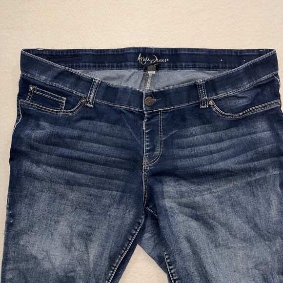 SILVER Women's SLIM Blue Stretch Denim PULL UP Jeans (Plus Size 20 ) - Picture 4 of 6